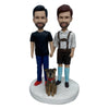 Twee beste vrienden Bobblehead met huisdier