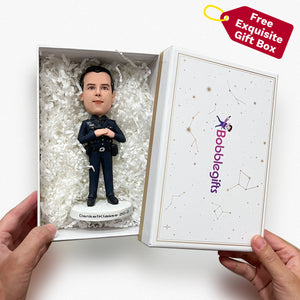 Aangepaste mannelijke afstuderen Bobblehead