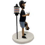 Kapper Bobblehead Met Een Kind
