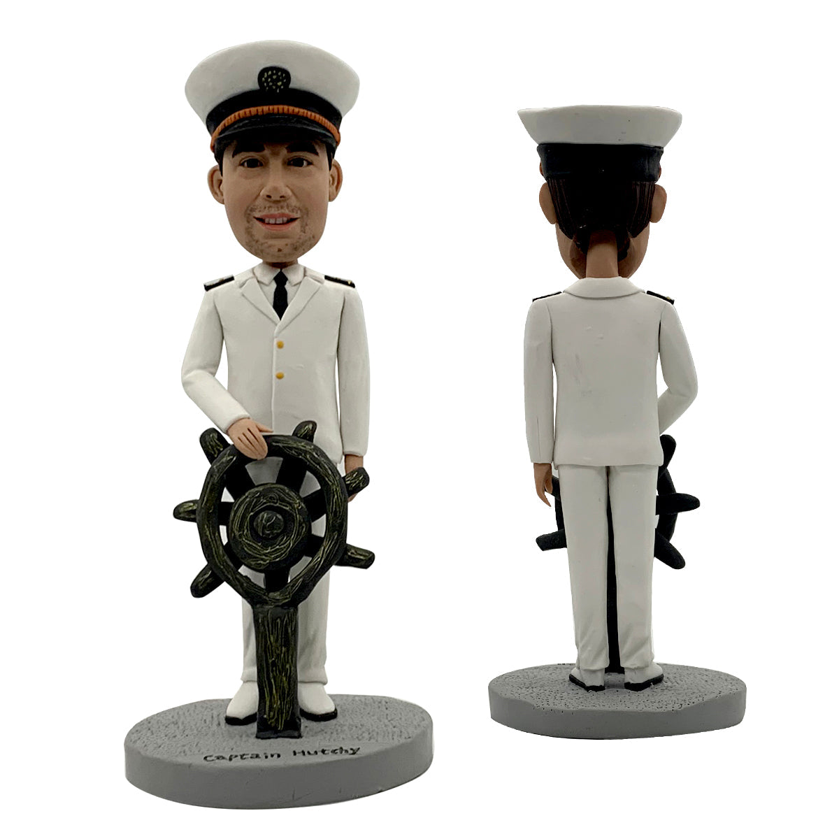 Aangepaste Kapitein Bobblehead-pop met roer