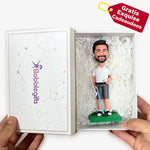 Aangepaste mannelijke Bobbleheads met hart