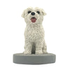 Aangepaste huisdier Bobblehead - witte hond