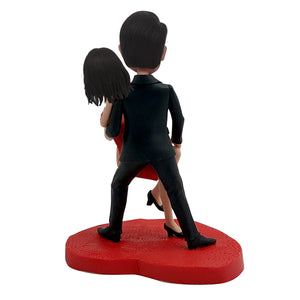 Aangepaste Bobblehead dansend paar - Valentijnsdag