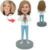 Aangepaste moeder Bobblehead in sportkleding Moederdag cadeau