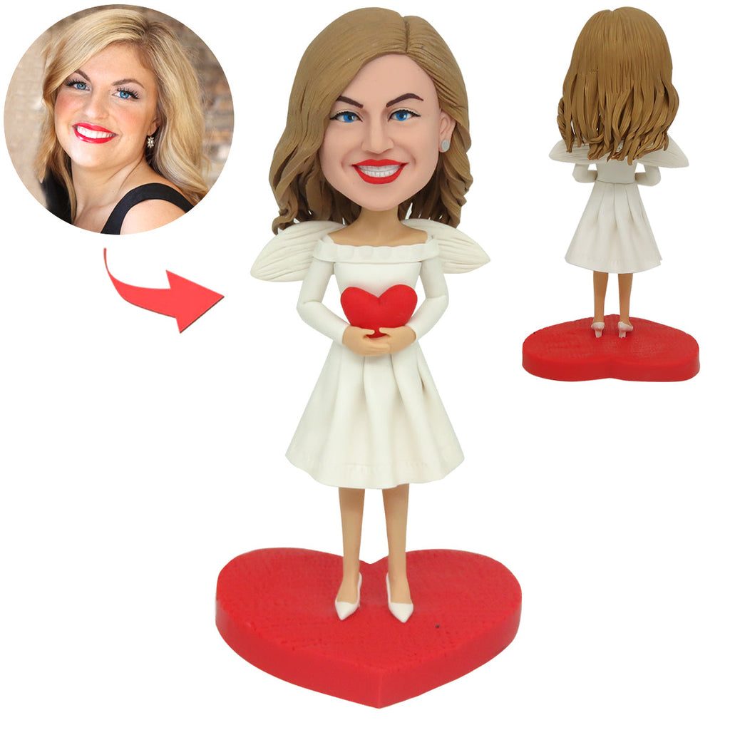 Aangepaste Angel Mom Bobblehead Moederdag Cadeau