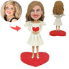 Aangepaste Angel Mom Bobblehead Moederdag Cadeau
