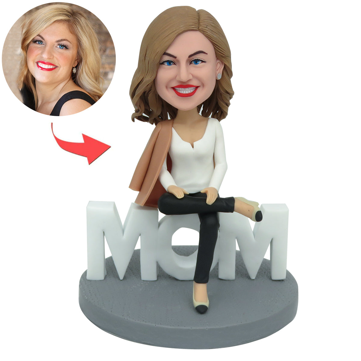 Aangepaste dominante moeder Bobblehead voor Moederdagcadeau