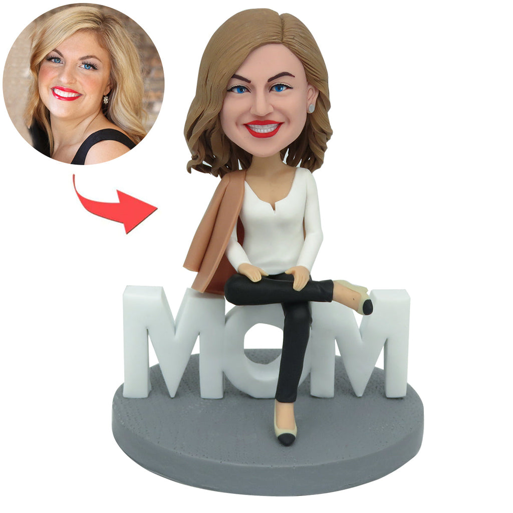 Aangepaste dominante moeder Bobblehead voor Moederdagcadeau