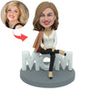 Aangepaste dominante moeder Bobblehead voor Moederdagcadeau
