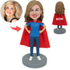 Moederdagcadeau op maat Super Mom Bobblehead