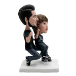 Vader & zoon aangepaste Bobblehead voor vaderdagcadeaus