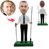 Golfen gepersonaliseerde aangepaste Bobble Head Doll
