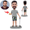 Golfpapa gepersonaliseerde Bobblehead