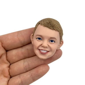 Gepersonaliseerde aangepaste kinderbadge Bobblehead