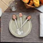 Aangepaste Bobblehead Family vork en lepel