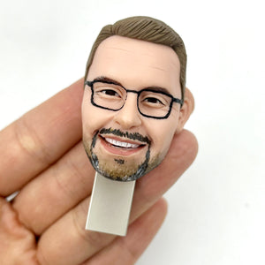 Gepersonaliseerde USB-flashdrive Aangepaste Bobblehead