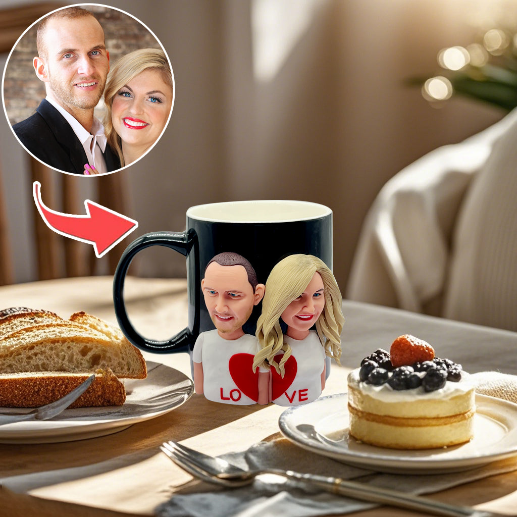 Gepersonaliseerde cadeau-mok voor koppels