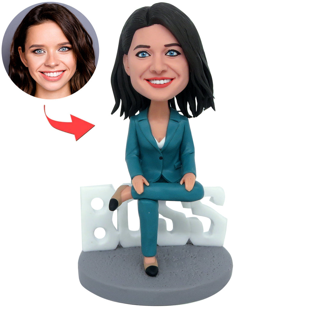 Aangepaste WERELD BESTE LADY BOSS Bobblehead pop
