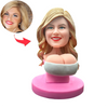 Gepersonaliseerde aangepaste grappige vrouw Bobblehead