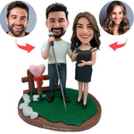 Aangepaste paar zingende Bobbleheads