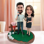 Aangepaste paar zingende Bobbleheads