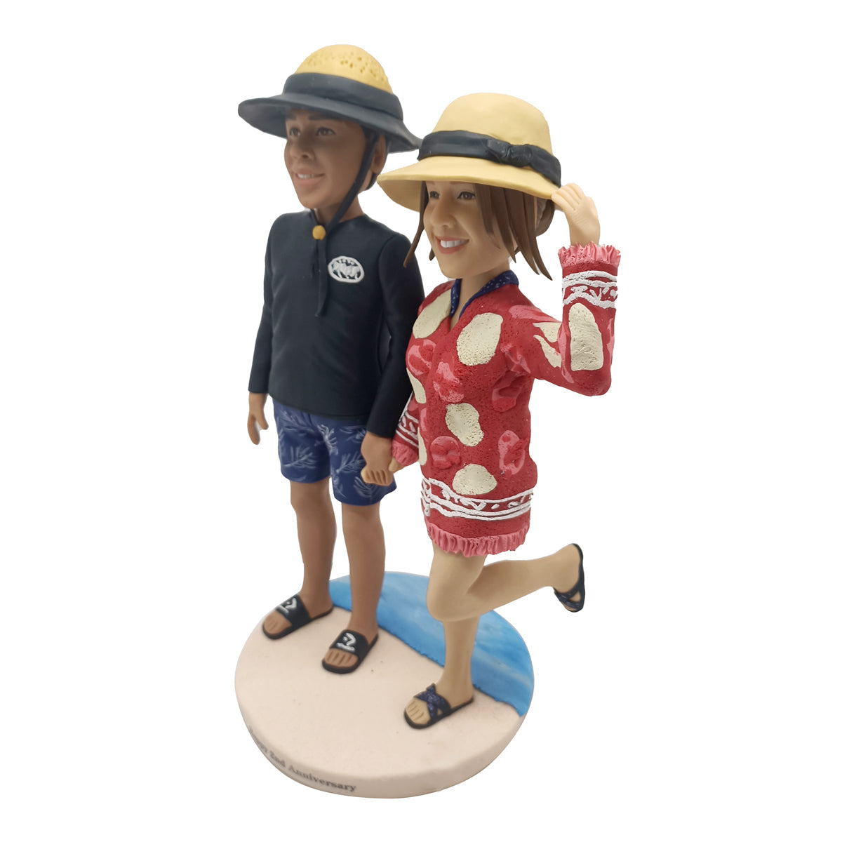 Vakantie koppel Bobblehead pop