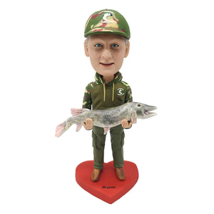 Bobblehead-cadeau voor vissersvaders