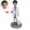 Gepersonaliseerde vrouwelijke tandarts Bobblehead cadeau