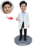 Mannelijke Dentisit gepersonaliseerd Bobblehead cadeau