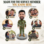 Custom Male Soldier Bobblehead