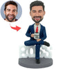 Aangepaste WERELD BESTE MANNELIJKE BAAS Bobblehead Doll