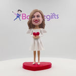Aangepaste Angel Mom Bobblehead Moederdag Cadeau