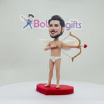 Aangepaste mannelijke Bobblehead Cupido-stijl - Valentijnsdag cadeau-ideeën