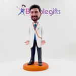 Aangepaste mannelijke arts visitekaartje houder Bobblehead