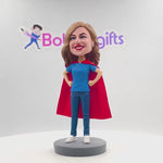 Moederdagcadeau op maat Super Mom Bobblehead