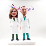 Aangepaste Bobblehead voor Super Doctor Couple