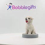 Aangepaste huisdier Bobblehead - witte hond