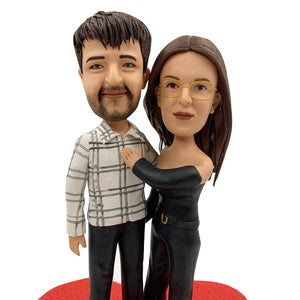 Aangepaste paren Bobble Head figuren